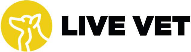 LIVE VET 화이트 로고 (다크)