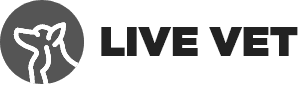 LIVE VET 그레이 로고